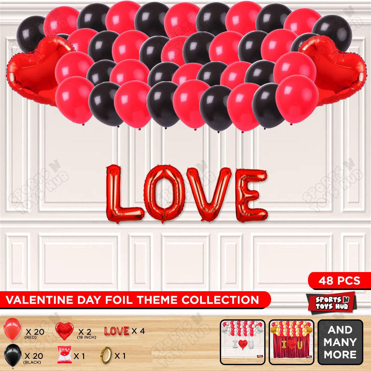 Love Foil Letter Garland Theme Collection