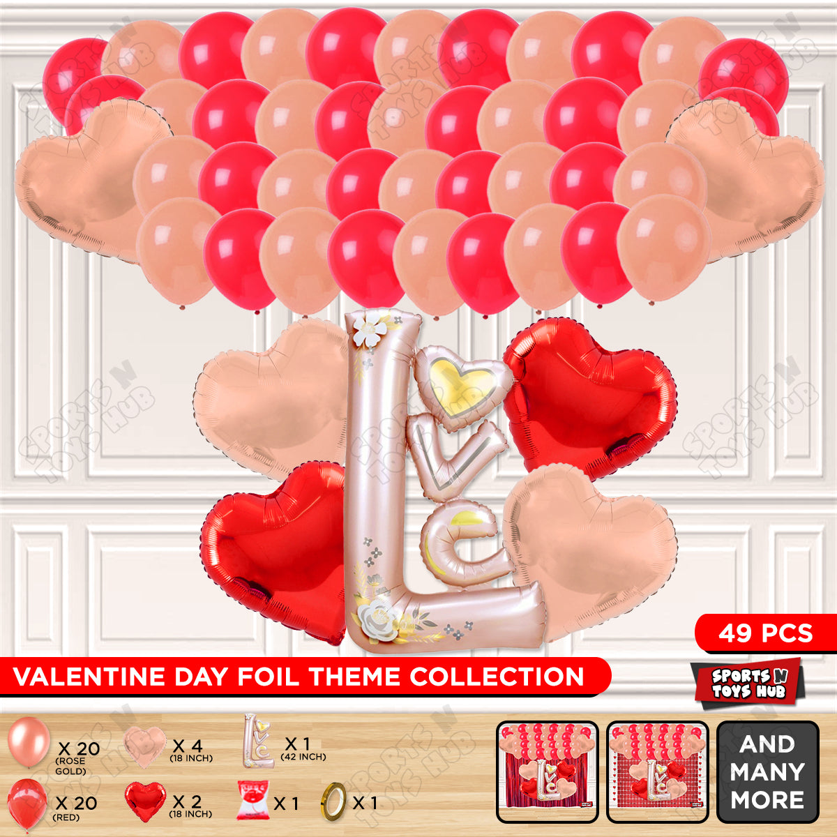 Jumbo Love Foil Set Theme Collection