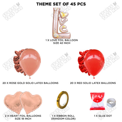 Jumbo Love Foil Letter Theme Collection