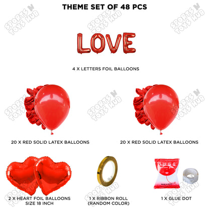 Love Foil Letter Garland Theme Collection