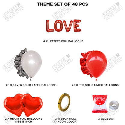 Love Foil Letter Garland Theme Collection