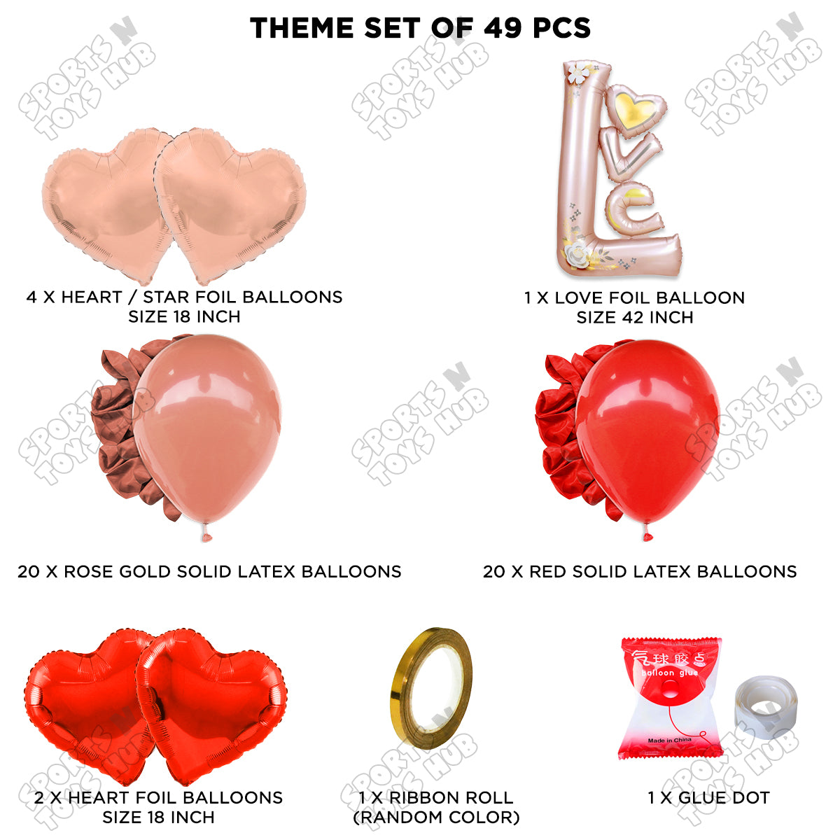 Jumbo Love Foil Set Theme Collection
