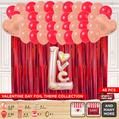 Jumbo Love Foil Letter Theme Collection