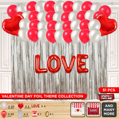 Love Foil Letter Curtain Theme Collection