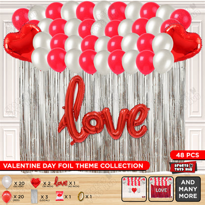 Love Cursive Foil Letter Curtain Theme Collection