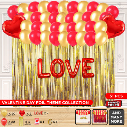 Love Foil Letter Curtain Theme Collection