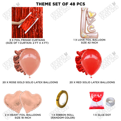 Jumbo Love Foil Letter Theme Collection