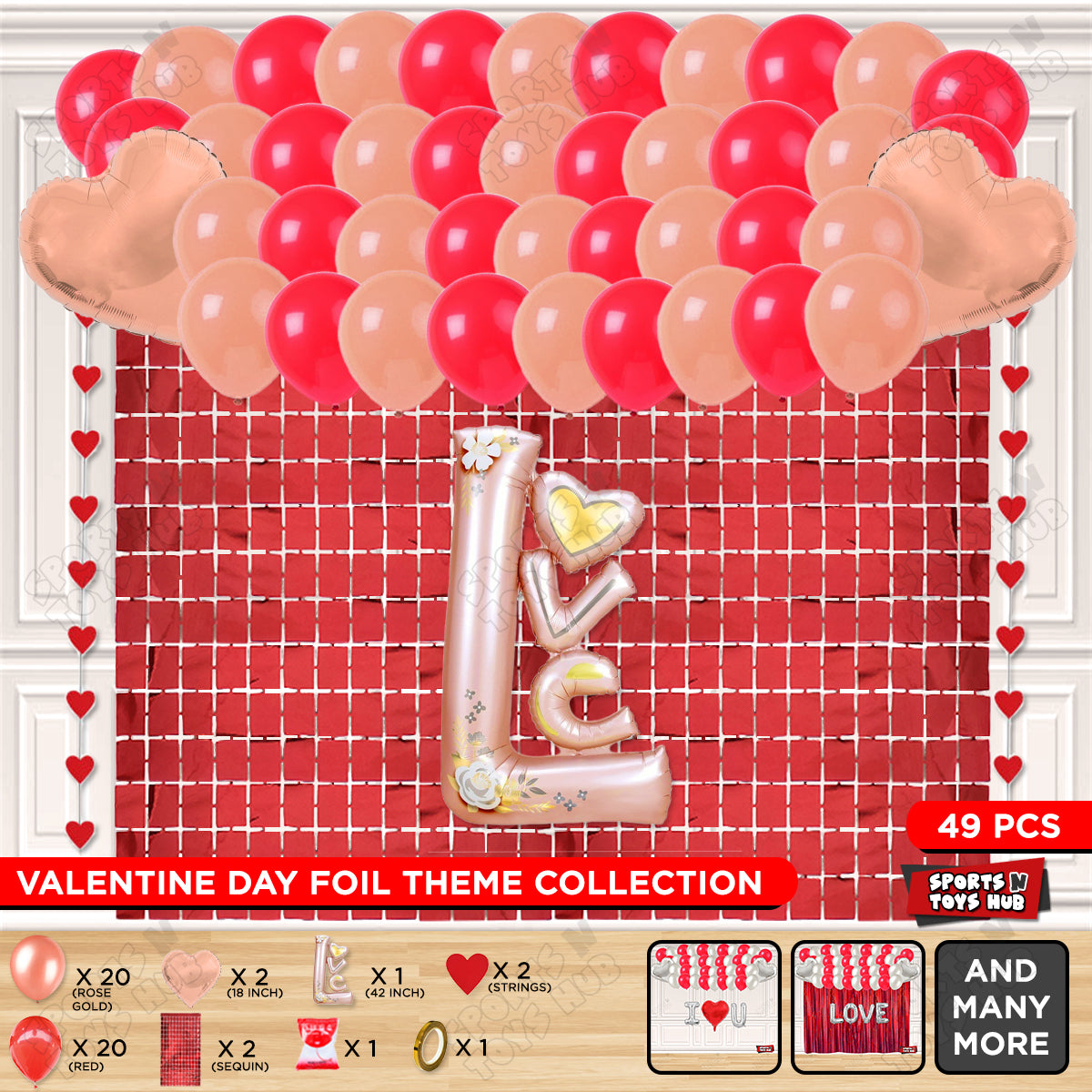 Jumbo Love Foil Letter Theme Collection