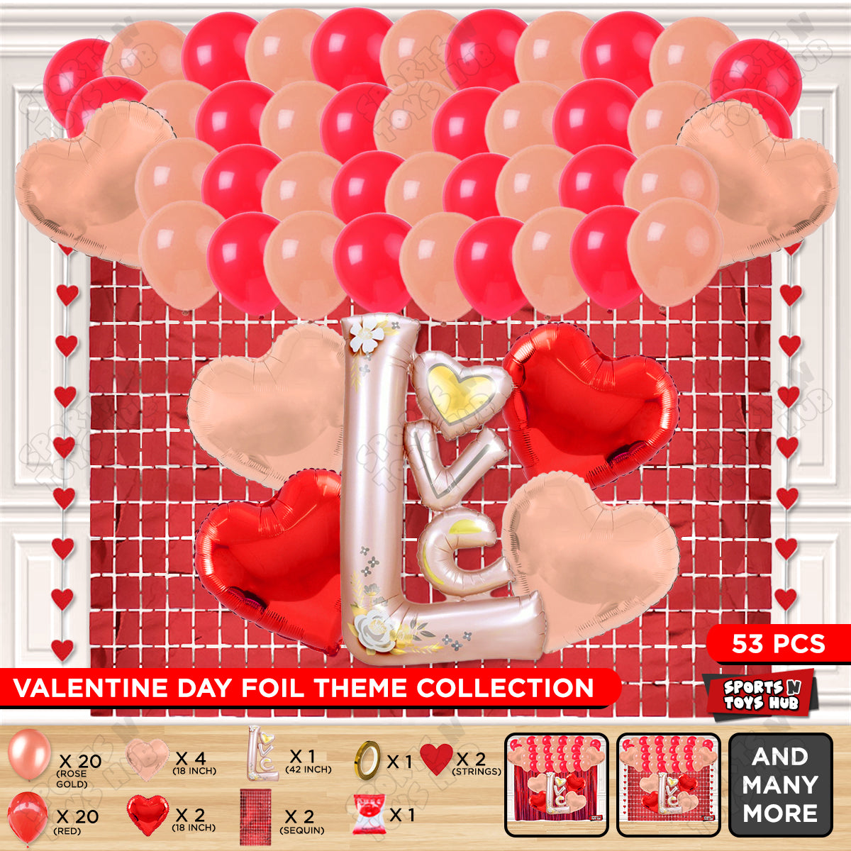 Jumbo Love Foil Set Theme Collection