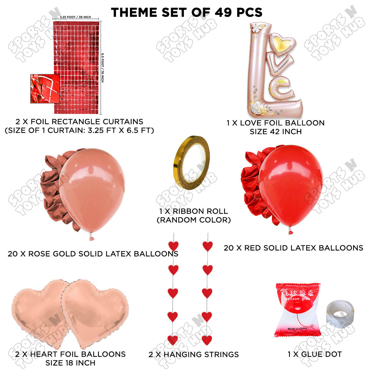 Jumbo Love Foil Letter Theme Collection