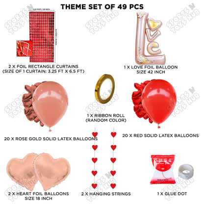 Jumbo Love Foil Letter Theme Collection
