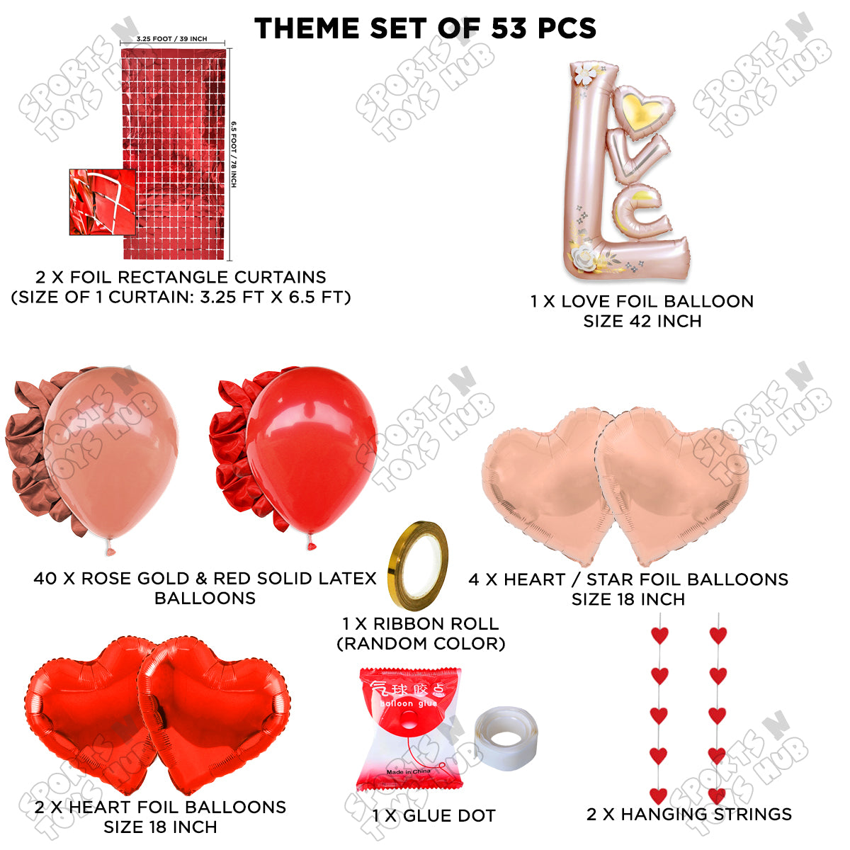 Jumbo Love Foil Set Theme Collection