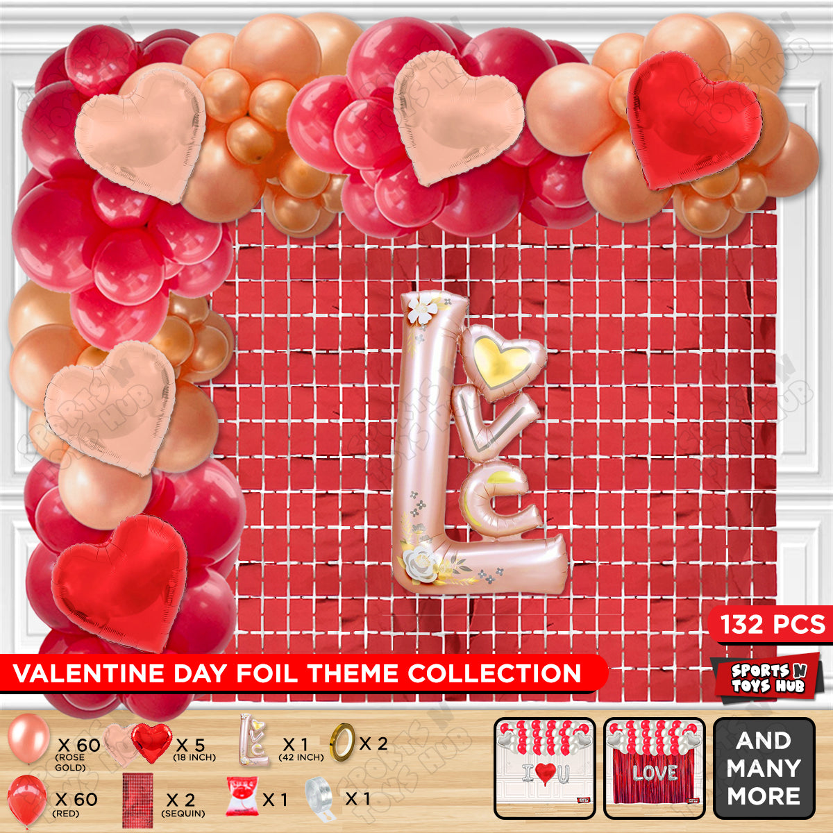 Jumbo Love Foil Letter Theme Collection
