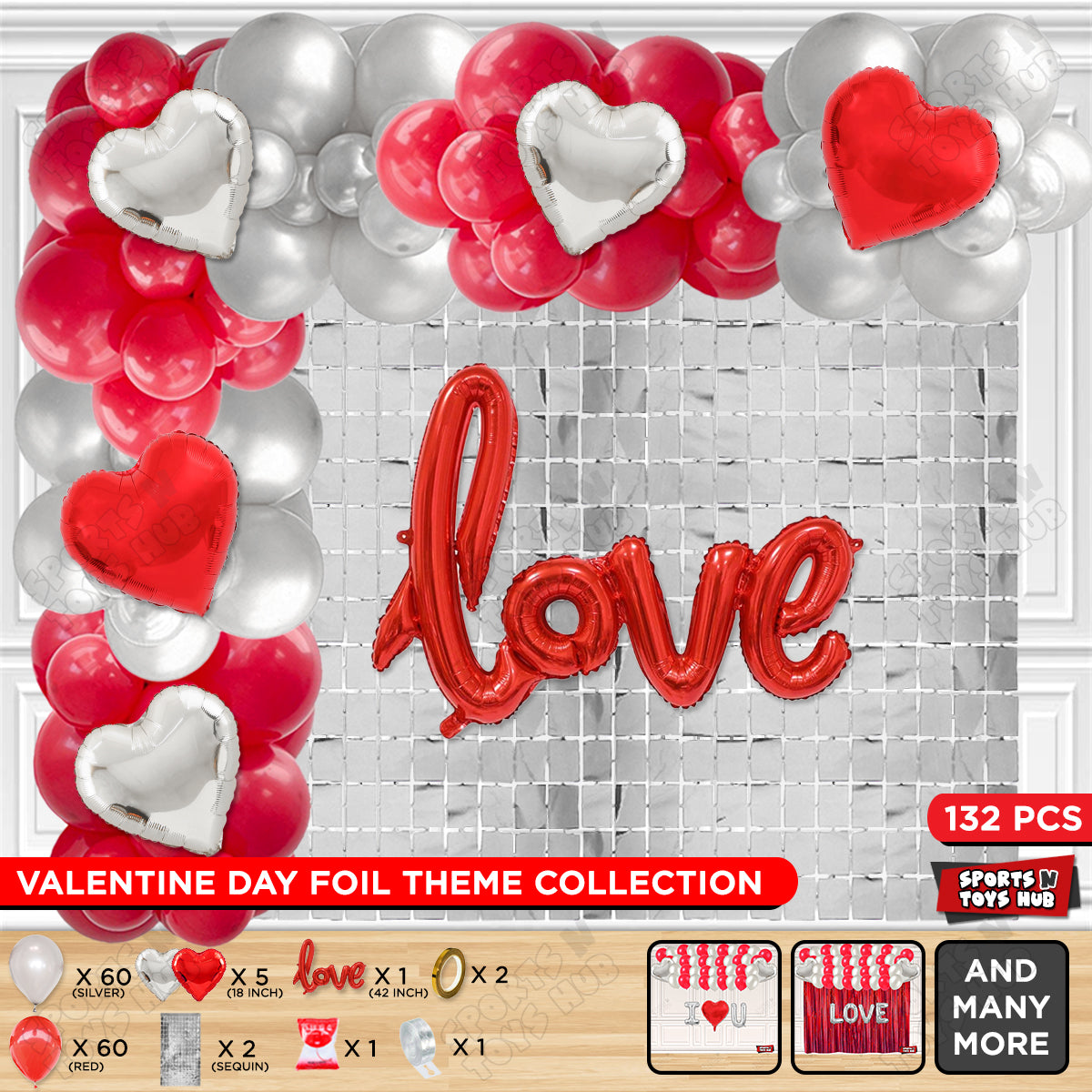 Love Cursive Foil Letter Arch Theme Collection