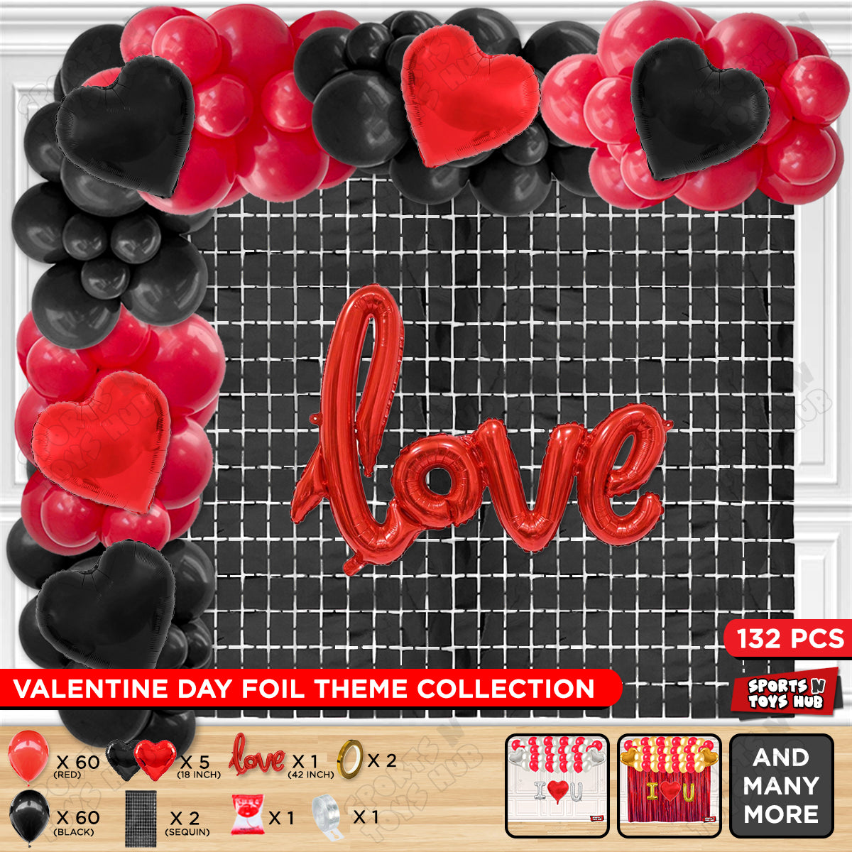 Love Cursive Foil Letter Arch Theme Collection