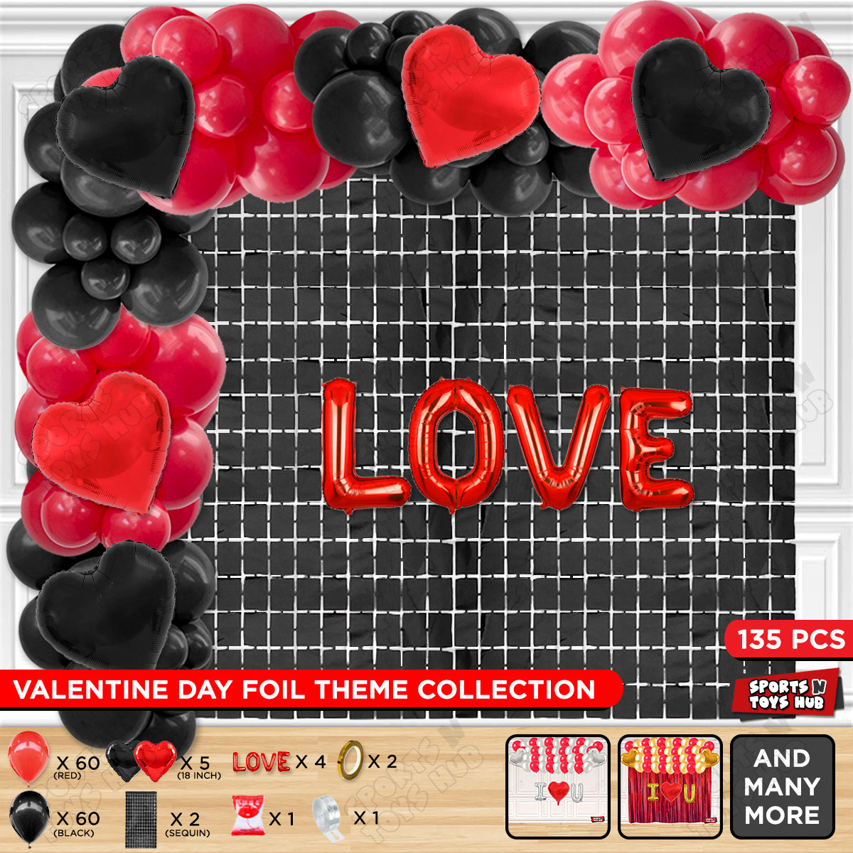 Love Foil Letter Arch Theme Collection