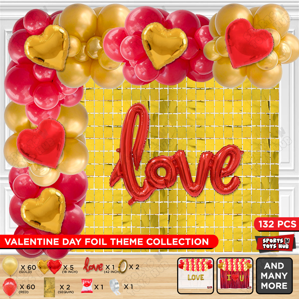 Love Cursive Foil Letter Arch Theme Collection