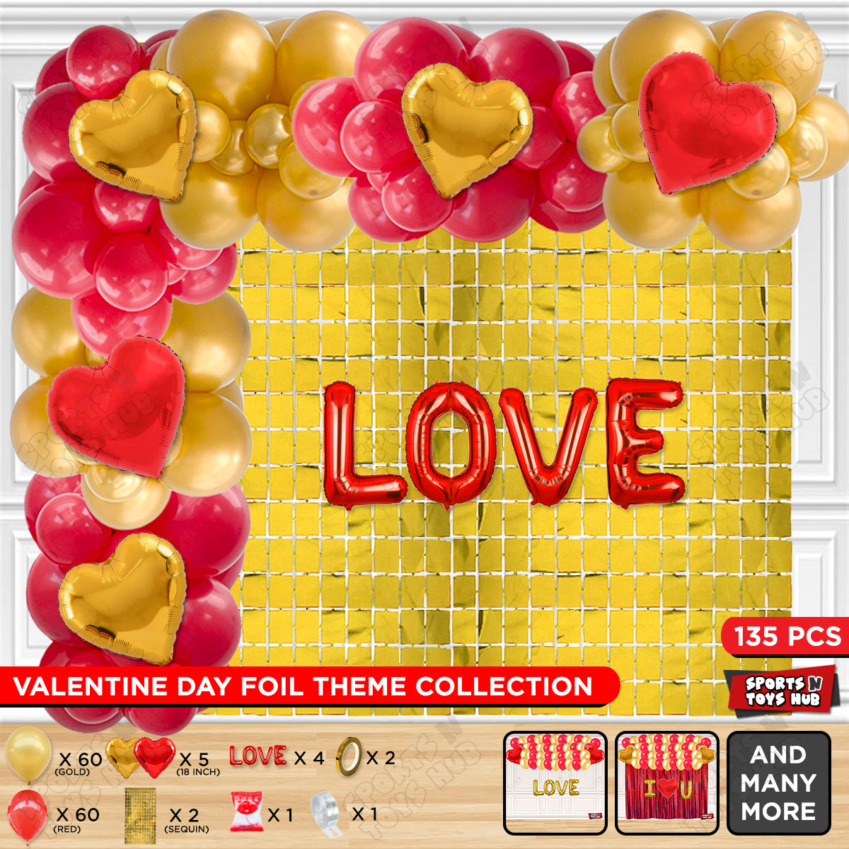Love Foil Letter Arch Theme Collection