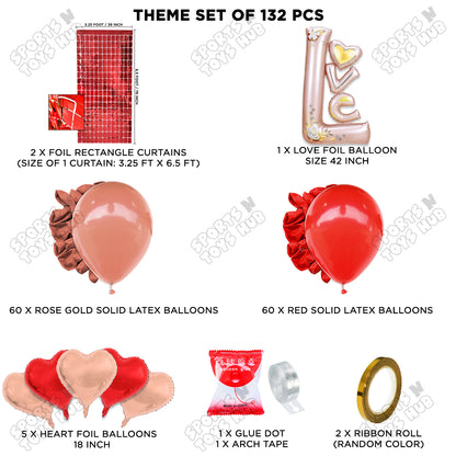 Jumbo Love Foil Letter Theme Collection