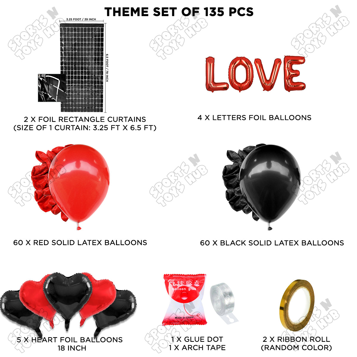 Love Foil Letter Arch Theme Collection
