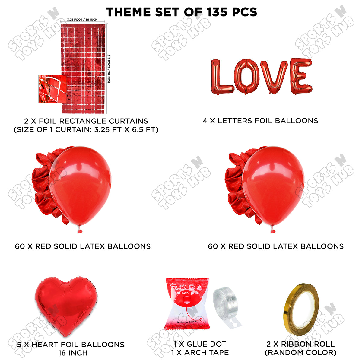 Love Foil Letter Arch Theme Collection