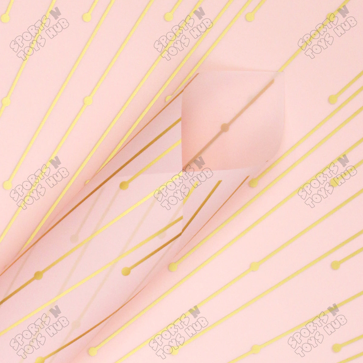 New Meteor Shower Linear Orbicular Pattern Translucent Floral Wrapping Sheets