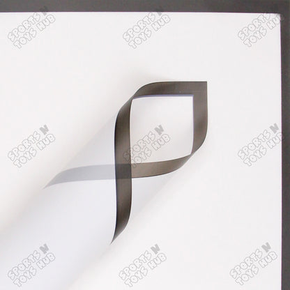 Monochrome Contrast Edge Translucent Floral Bouquet Wrapping Sheets