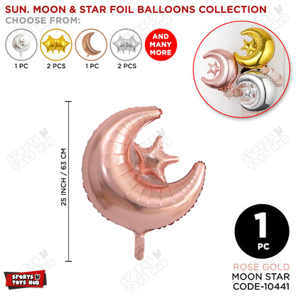Moon & Star Foil Balloon