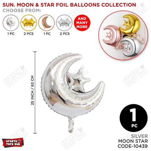 Moon & Star Foil Balloon
