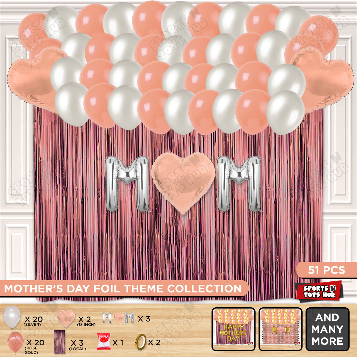 M♡m Foil Letter Curtain Theme Collection