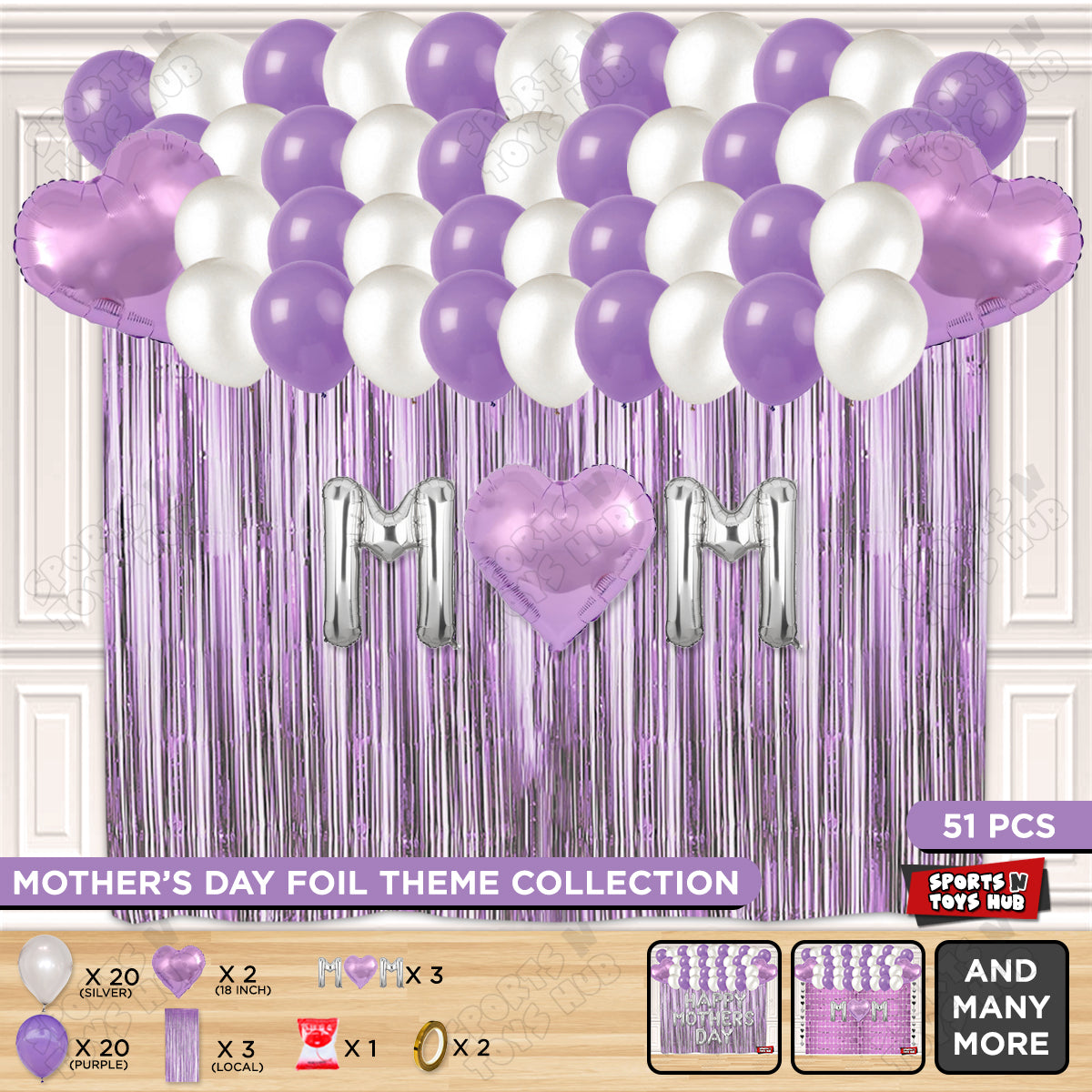 M♡m Foil Letter Curtain Theme Collection