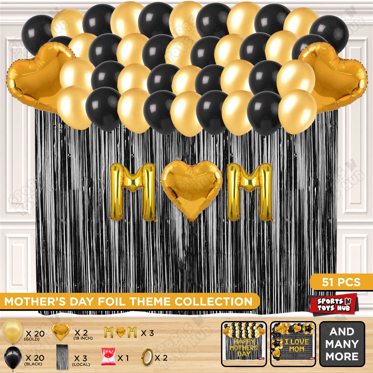 M♡m Foil Letter Curtain Theme Collection