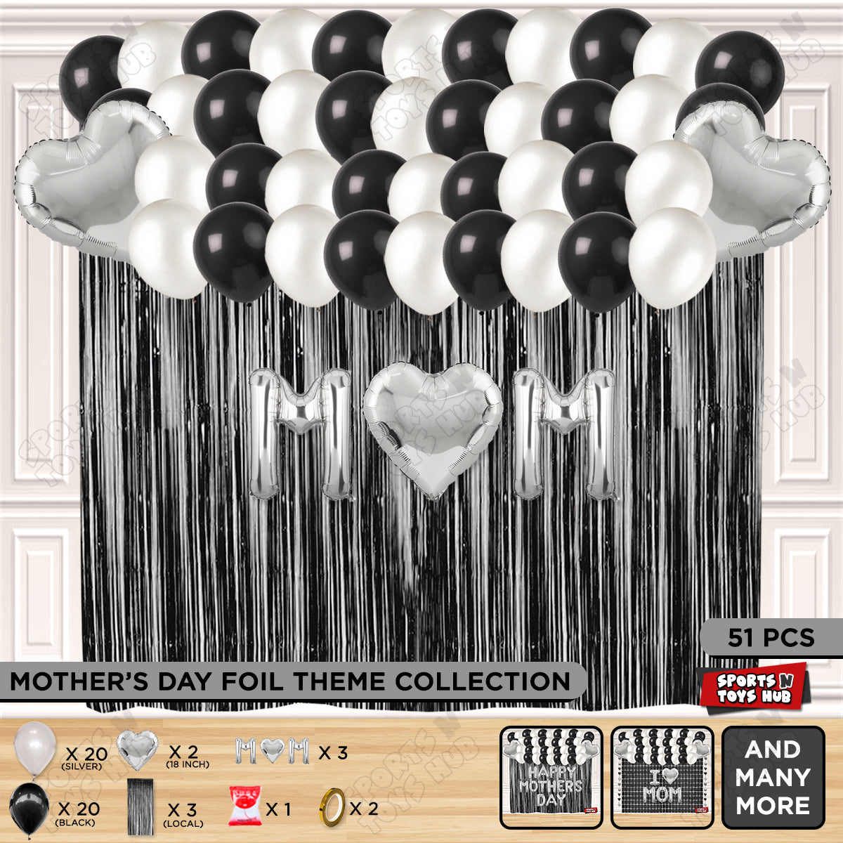 M♡m Foil Letter Curtain Theme Collection