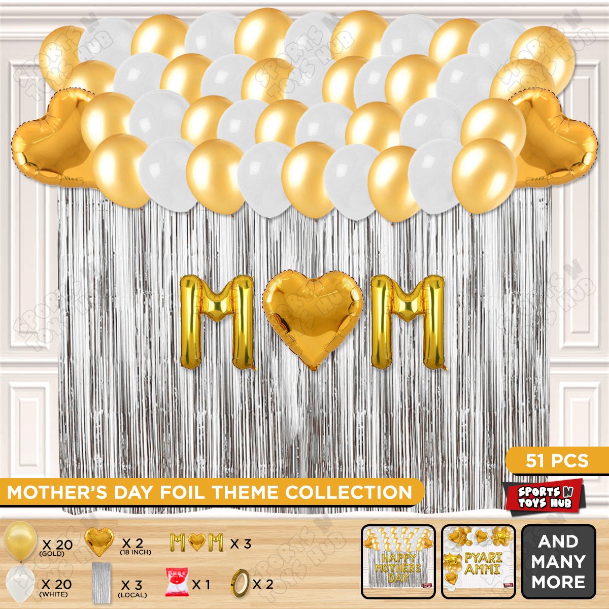 M♡m Foil Letter Curtain Theme Collection