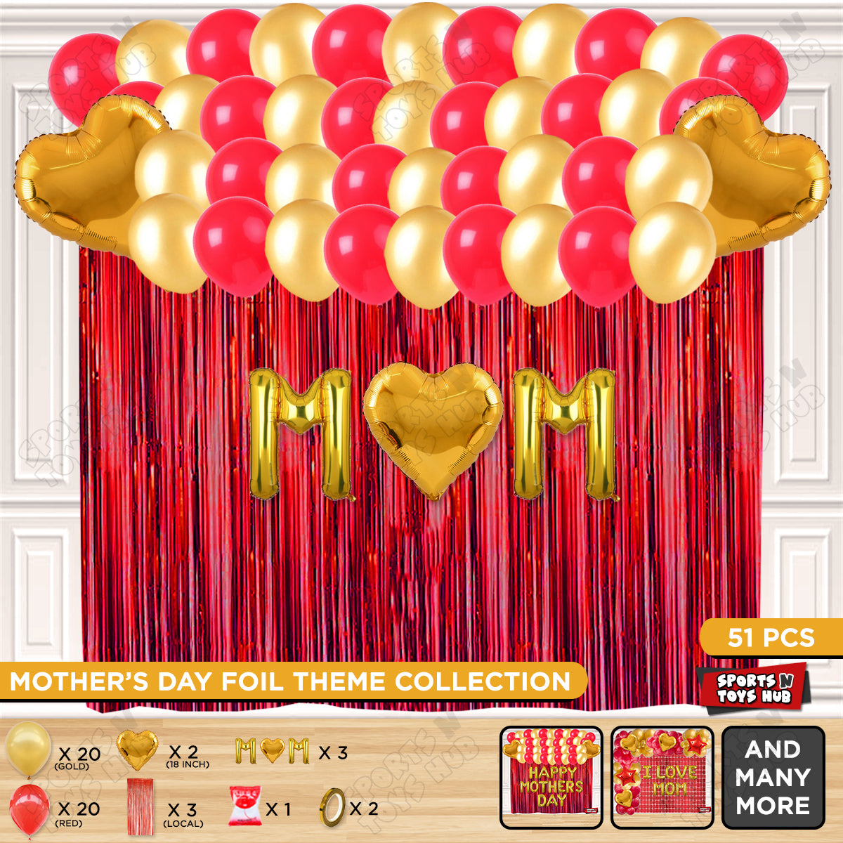 M♡m Foil Letter Curtain Theme Collection