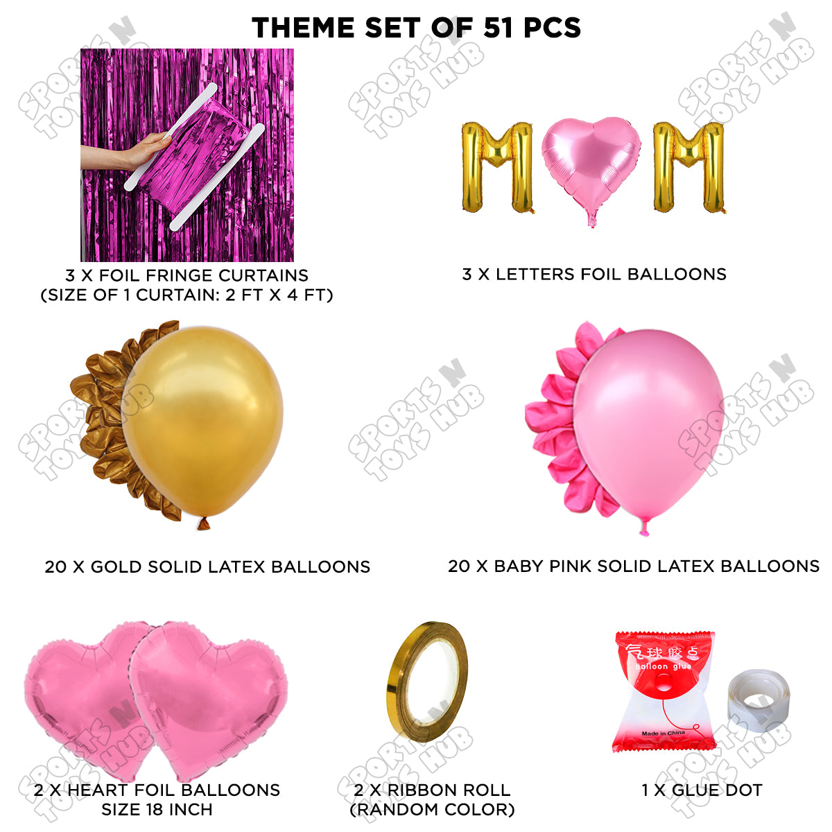 M♡m Foil Letter Curtain Theme Collection