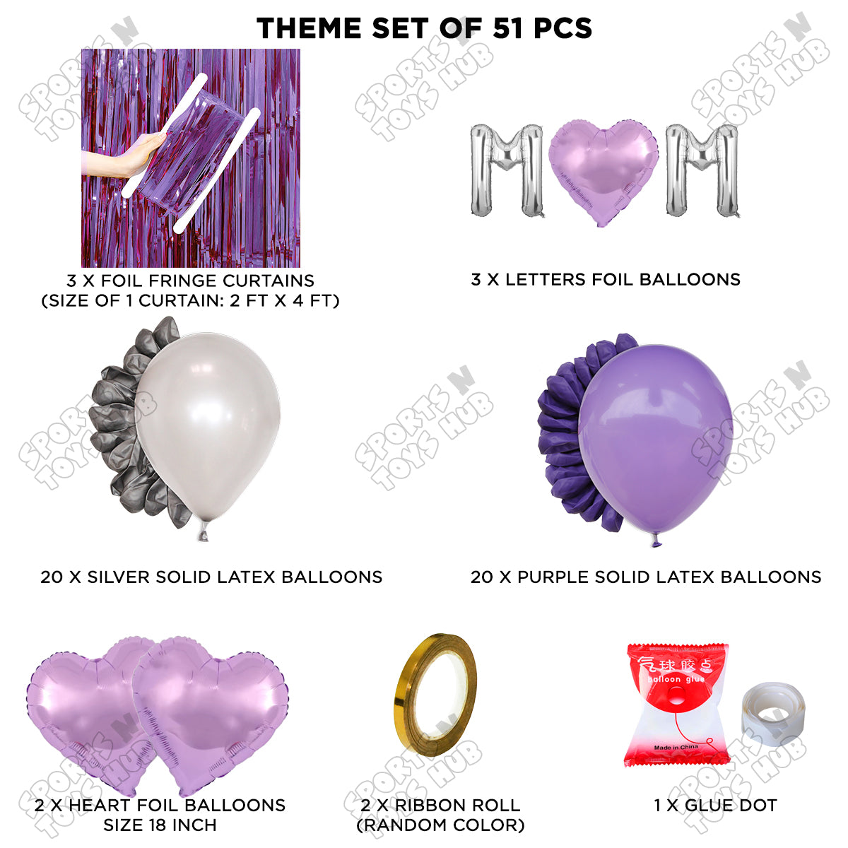 M♡m Foil Letter Curtain Theme Collection