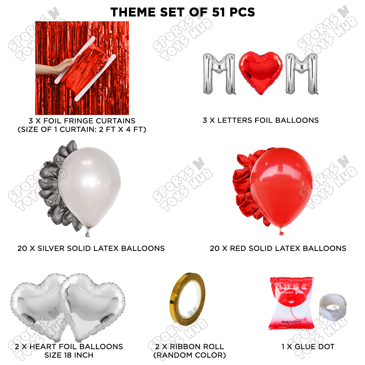 M♡m Foil Letter Curtain Theme Collection