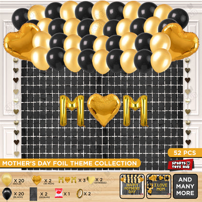 M♡m Foil Letter Rectangle Curtain Theme Collection