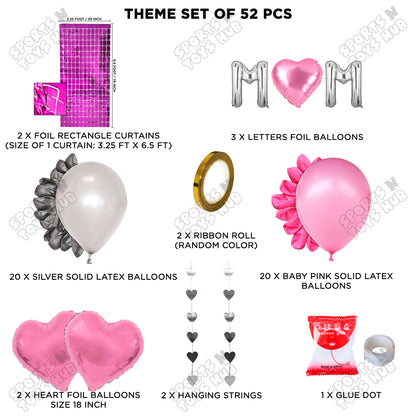 M♡m Foil Letter Rectangle Curtain Theme Collection