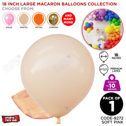 18 Inch 10 Gram Pastel Macaroon Balloons Collection