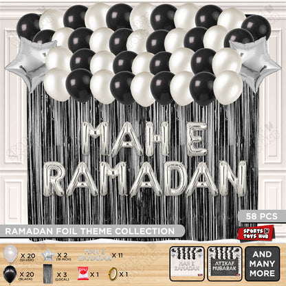 Mah E Ramadan Foil Balloon Curtain Theme Collection