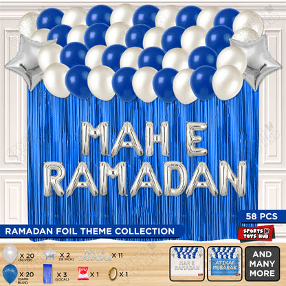 Mah E Ramadan Foil Balloon Curtain Theme Collection
