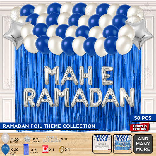 Mah E Ramadan Foil Balloon Curtain Theme Collection