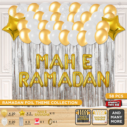 Mah E Ramadan Foil Balloon Curtain Theme Collection