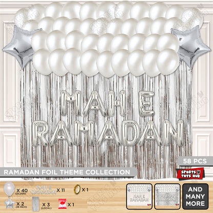 Mah E Ramadan Foil Balloon Curtain Theme Collection