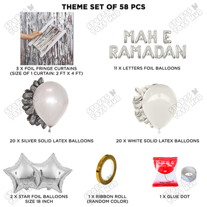 Mah E Ramadan Foil Balloon Curtain Theme Collection