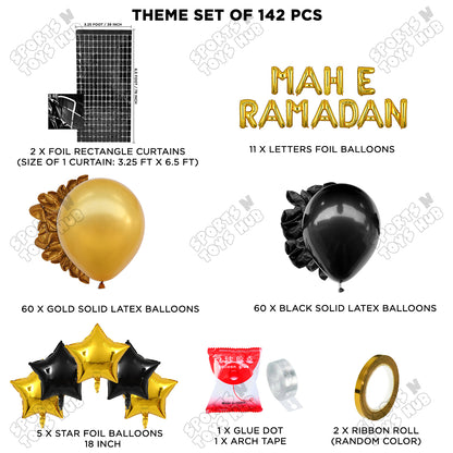 Mah E Ramadan Foil Balloon Arch Theme Collection