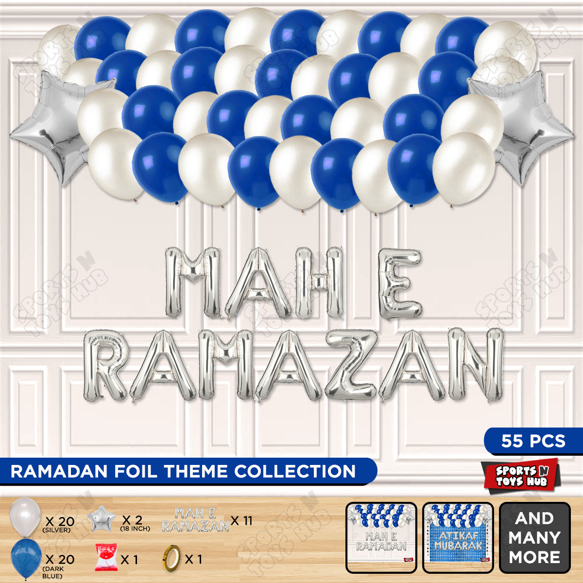 Mah E Ramazan Foil Balloon Garland Theme Collection