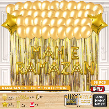 Mah E Ramazan Foil Balloon Curtain Theme Collection